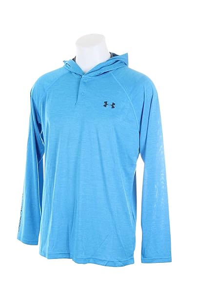 under armour men's tech popover henley hoodie