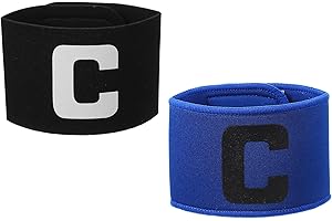 YELARXI Soccer Captain, Soccer Captain Armbands Elastic Adjustable Leader Armband Team Sport Protective Arm