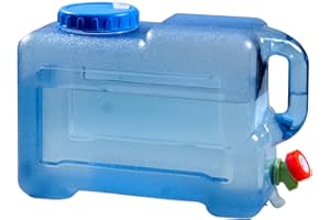 UXPEYIC 3.17 Gallon Water Container with Spigot, Portable Water Jug, No Leakage Camping Bucket with Tap, BPA Free Emergency Water Storage Tank for Camping, Vehicle, Car, Outdoor Hiking, Picnic