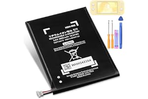WRUMI for Nintendo Switch Lite Battery Replacement: HDH-003 HDH003 HDH-001 Battery for Nintendo Switch Lite Game Console Upgrade Lithium Batteries with with Repair Tools 4800mAh