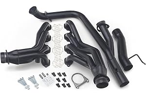 Hedman Hedders 89510 Standard Duty Uncoated Headers Tube Size 1.75 in. Collector Size 3 in. Shortie Style Incl. Headers/Gaskets/3 Bolt Adapter/Mtg. Hardware Standard Duty Uncoated Headers