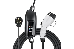 Lectron NEMA 10-30 Level 2 EV Charger - 240V / 16 Amp - with 21 ft Extension Cord - Compatible with J1772 EVs
