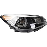 Dasbecan Right Side Halogen Headlight Compatible With Kia Soul 2014-2019 | For Kia Soul 2014-2019 Right Passenger Side Headlight Assembly Chrome Housing Replaces# 92102-B2270 92102B2270 KI2503167