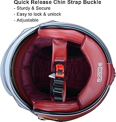 Open Face Motorcycle Helmet for Adults, DOT