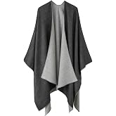 Shawl Wraps for Women, Elegant Knitted Cape Open Front Poncho Scarf Blanket Cardigan Coat for Spring, Autumn, and Winter