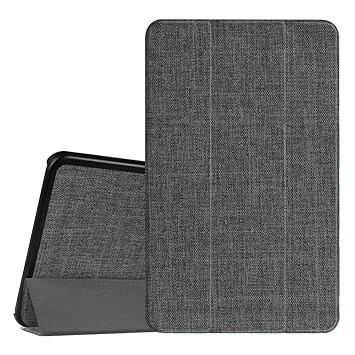 Fintie Hülle für Samsung Galaxy Tab A 10.1 - Ultra Schlank Superleicht Ständer Slim Shell Schutzhülle mit Auto Schlaf/Wach Funktion für Samsung Galaxy Tab A 10,1 Zoll T580N / T585N, Denim dunkelgrau