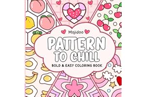 Pattern to Chill Bold and Easy Coloring Book: Cute and Cozy Coloring Designs for Adults and Teens Featuring Simple Patterns and Mandalas for Relaxation (Christmas Coloring Book for Adults)