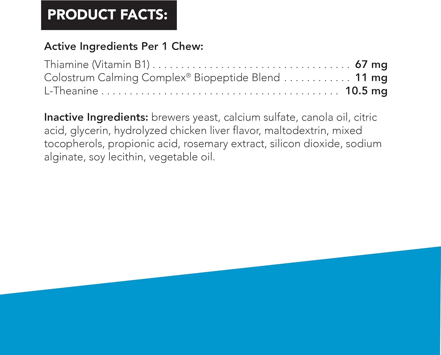 VetriScience Laboratories Composure, Calming Formula for Cats, 30 Bite-Sized Chews : Pet Relaxants : Pet Supplies
