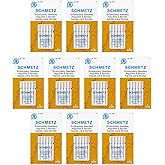 SCHMETZ Embroidery Sewing Machine Needles - Precision Needles, Size 75/11, 5-Needle Cards, Pack of 10
