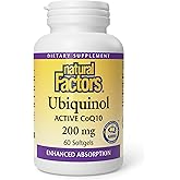 Natural Factors - Ubiquinol Active CoQ10 200mg, 60 Softgels