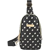 Jessica Simpson One Strap Mini Crossbody Sling Bag Backpack for Women, Waterproof, with Adjustable Strap (Baby's Breath)