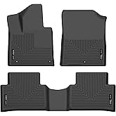 Husky Liners Weatherbeater Floor Mats | Fits 2021-2025 Kia Sorento (Excludes Hybrid) | Front & 2nd Row, 3-pc Black - 95841