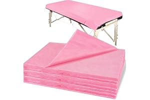 Massage Table Sheets - Disposable Bed Sheets 31" x 70" Waterproof Massage Table Cover Non-woven Disposable Bed Sheets for Tra
