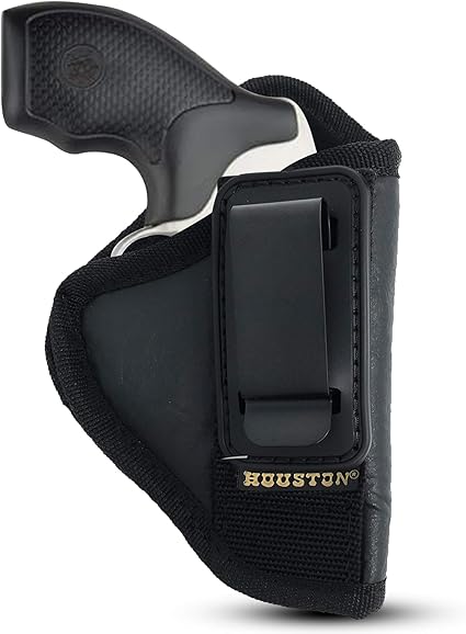 Amazon Com Iwb Tuckable Revolver Holster By Houston Eco Leather Concealed Carry Soft Material Suede Interior For Protection Fits Any 38 J Frames S W Charter Arms Rossi 38 Taurus
