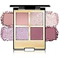 CAKAILA 4 Colors Eyeshadow Makeup Palette,Nude Pink Purple Highly Pigmented Natural Neutral Nude Eye Shadow Palette with Mirror,Long Lasting Naturing-Looking,Waterproof,Blendable,Travel Size