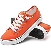 Women Canvas Sneaker Slip On Non Slip Casual Shoes Lace Up Canvas Low Top White Shoes Loafers for Women Fashion Black Sneaker