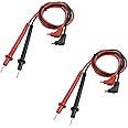 LDEXIN 2pairs 90cm/35 Long Digital Laboratory Multimeter Voltmeter Test Lead Probe Wire Cable Banana Plug Connector Black Red 1000V