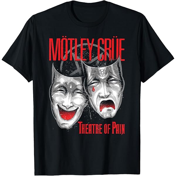 T-shirt Motley Crue Theatre Of Pain - Taille L - Gris - 100% Coton - Neuf Sans étiquettes