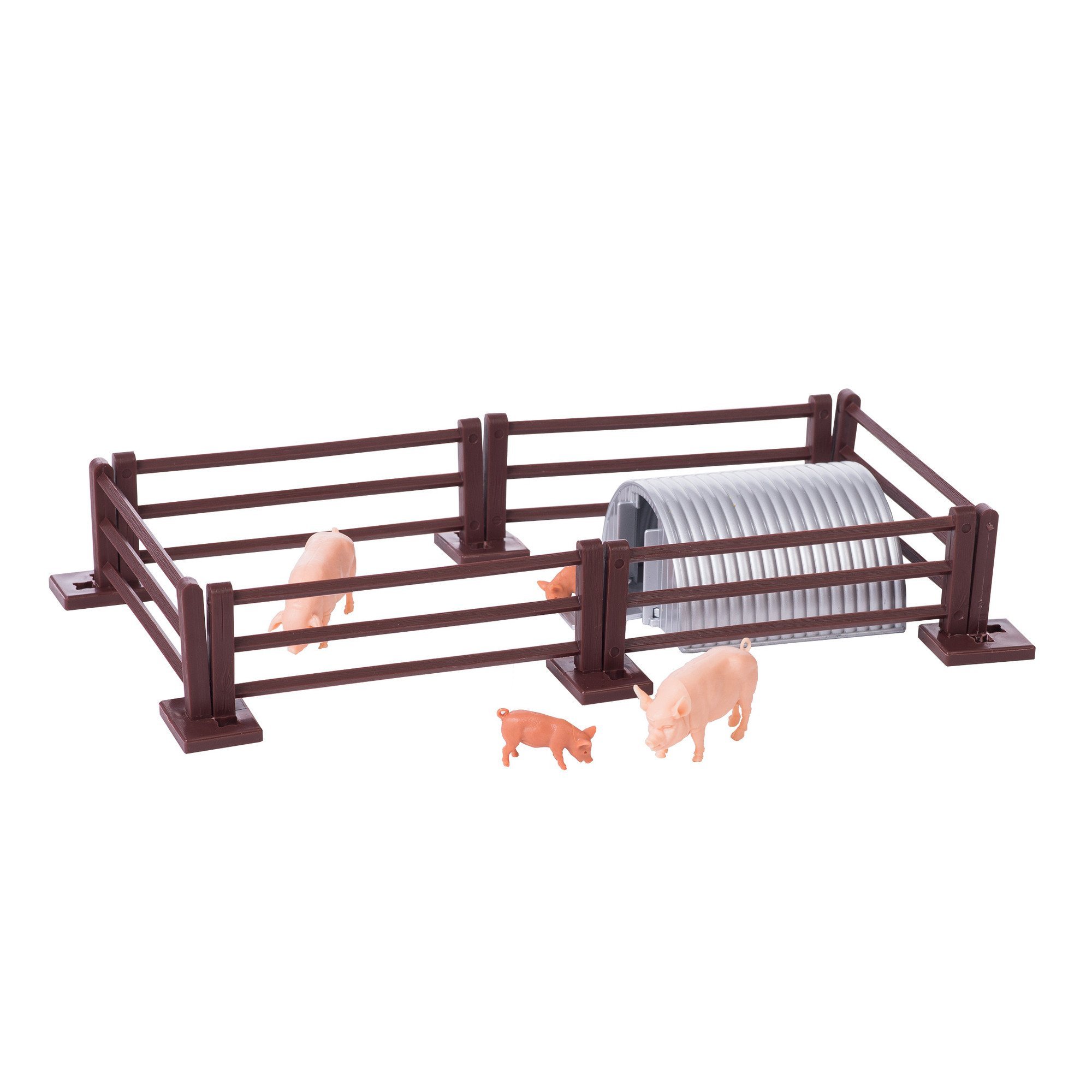 Britains 1:32 Pig Pen Farm Playset, Collectable Farmyard Animal Toys, Compatible with 1:32 Scale Farm Toys, Suitable for Collectors & Children from 3 Years