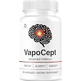 VapoCept Capsules - Official Vapocept Advanced Formula with All Natural Ingredients, Premium Pills Maximum Strength for Wellness &amp; Overall Health Support, 60 Capsules for 1 Month