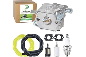 POSEAGLE 640347A Carburetor Replaces Tecumseh 640347A, 640347 for Tecumseh TC200, TC300, TM049XA 2 Cycle Vertical Engine of Strikemaster Jiffy Ice Auger