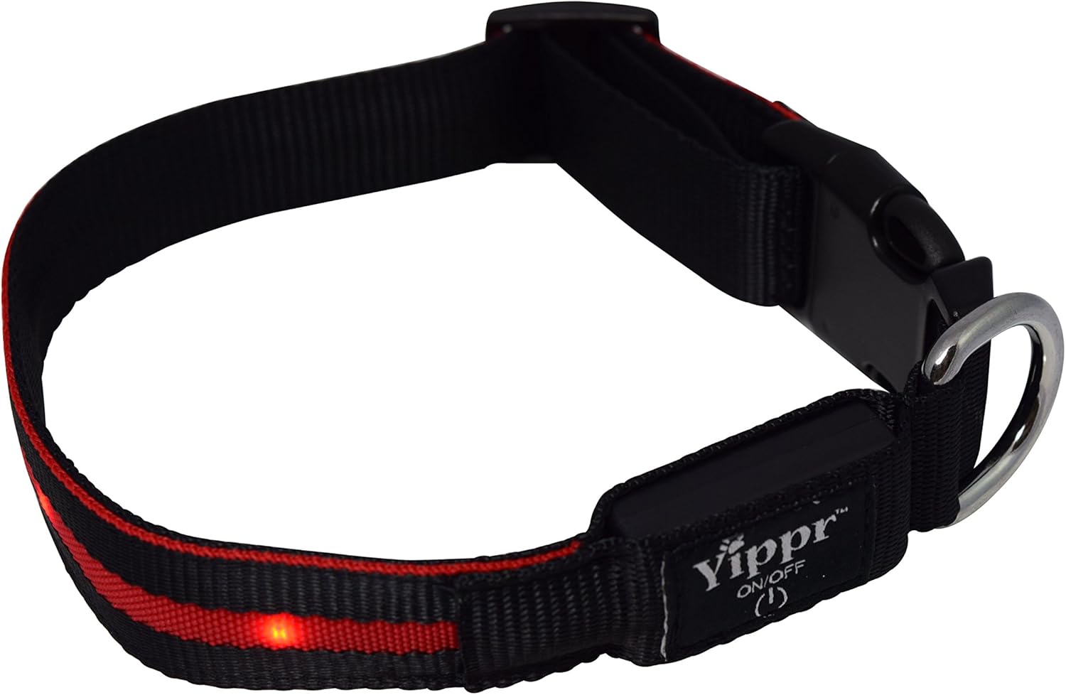 Yippr Classic LED Dog Collar USB Rechargeable Led Lighted