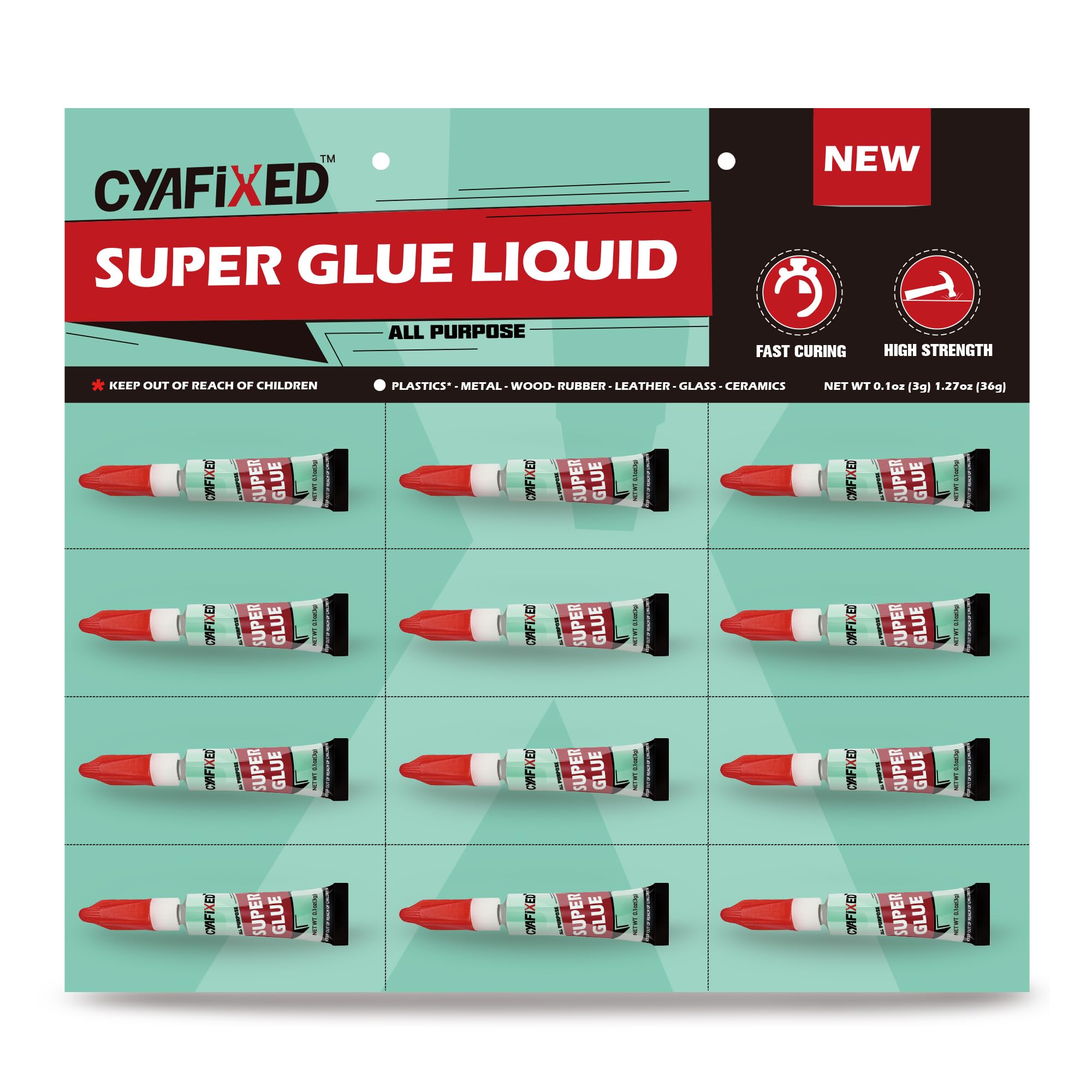 Photo 1 of *2 Pack* Super Glue Liquid, Instant Adhesive, Multipack Cyanoacrylate Strong Clear Glue for Shoe Sole Repair Ceramic Plastic Metal Wood Pottery Leather Aquarium Glass Rubber, Strong Bonding