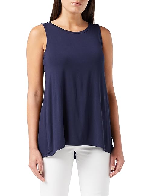 Amazon Essentials Women's Swing Tank (Available in Plus Size), Navy, XX-Large