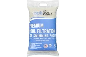 OptiFlow Pool Filter Sand, Premium Filtration with Pure Silica Formula, 50 Lbs - Swimming Pool System Accessories and Supplies for Cleaning and Maintenance