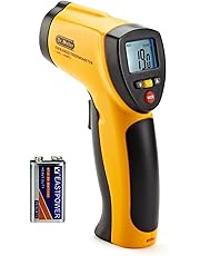 Dr.meter IR-20 Termometro Pistola Digitale ad Infrarossi per Esterni/interni con Fondina, Range da -50 a 550¡ãC; funzione trattenimento massimo/minimo, batteria inclusa, 12 mesi di garanzia