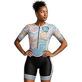 WIXEN PRO Women Triathlon Suit Sleeve Trisuit Aerodynamic Swim Bike Run Suit Back Pocket