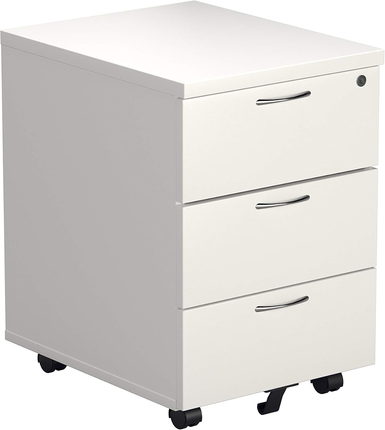 Office Hippo Heavy Duty 3 Drawer Mobile Pedestal Storage Cabinet, Office Storage, Office Cabinet with Lockable Storage