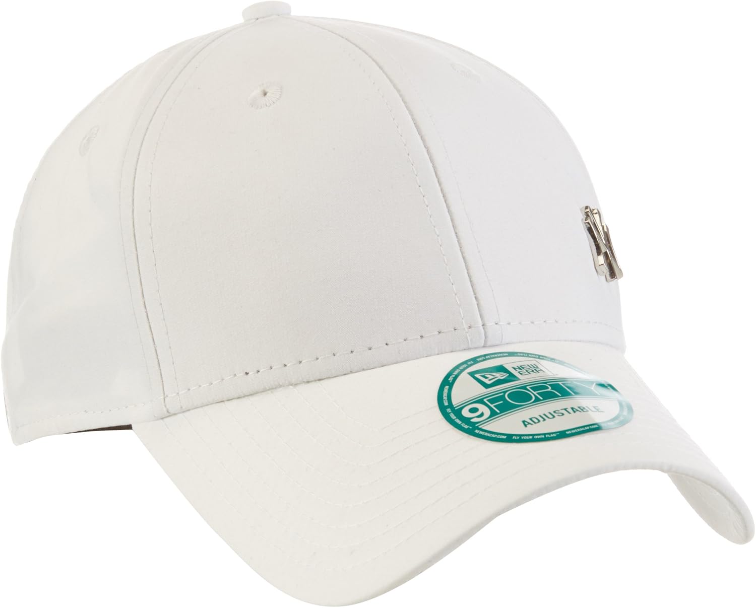 New Era Unisex Mlb Flawless Logo Basic 9Forty Cap, New York Yankees - White