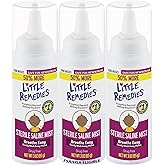 Little Remedies Sterile Baby Saline Nasal Mist, Safe for Newborns to Relieve Stuffy and Dry Noses, 3 Fl Oz, Pack of 3