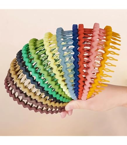 Amazon.com : JOBAND 4-Pack Multi-colored Resin Teeth Hair  display picture 2