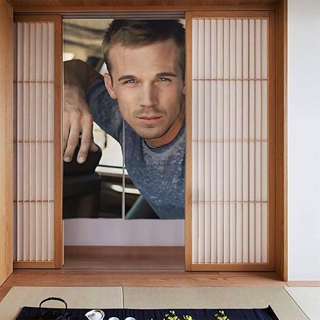 Amazon ドアカーテン Cam Gigandet キャムギガンデット 遮熱 カーテン おしゃれ 和風 断熱 ドア用網戸 部屋仕切り 玄関 キッチン リビング 飲食店 出入り口 幅86 X丈143 カーテン オンライン通販