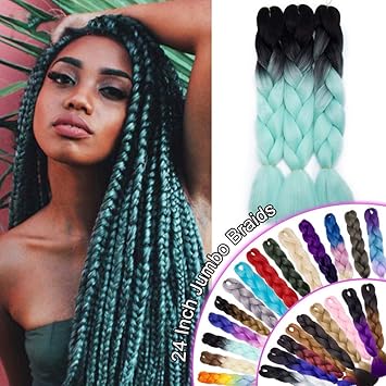 Amazon Com African Jumbo Braiding Synthetic Hair African Box
