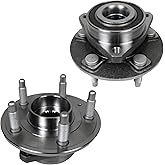 Autoround 513282 Front/Rear Wheel Bearing and Hub Assembly Fit for Cadillac CTS 2008-2019, XTS 18-19, Chevrolet Camaro 2010-2015, Impala 18-19, Driver Passenger Side, 5 Lugs w/ABS Encoder, 2-Pack