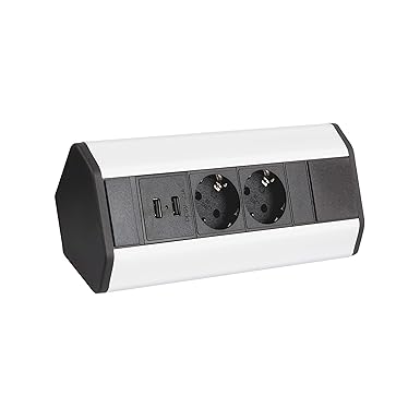 Möbel Steckdosen 2x USB Küchen Steckdose unterbausteckdose aufbausteckdose DLU-2