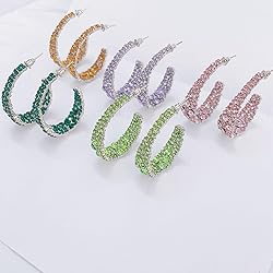 Statement Earrings for Women Bohemian Hoop Earring