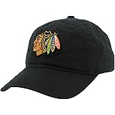 ZHATS NHL Unisex-Adult NHL Officially Licensed Adjustable Hat Scholarship Icon Black