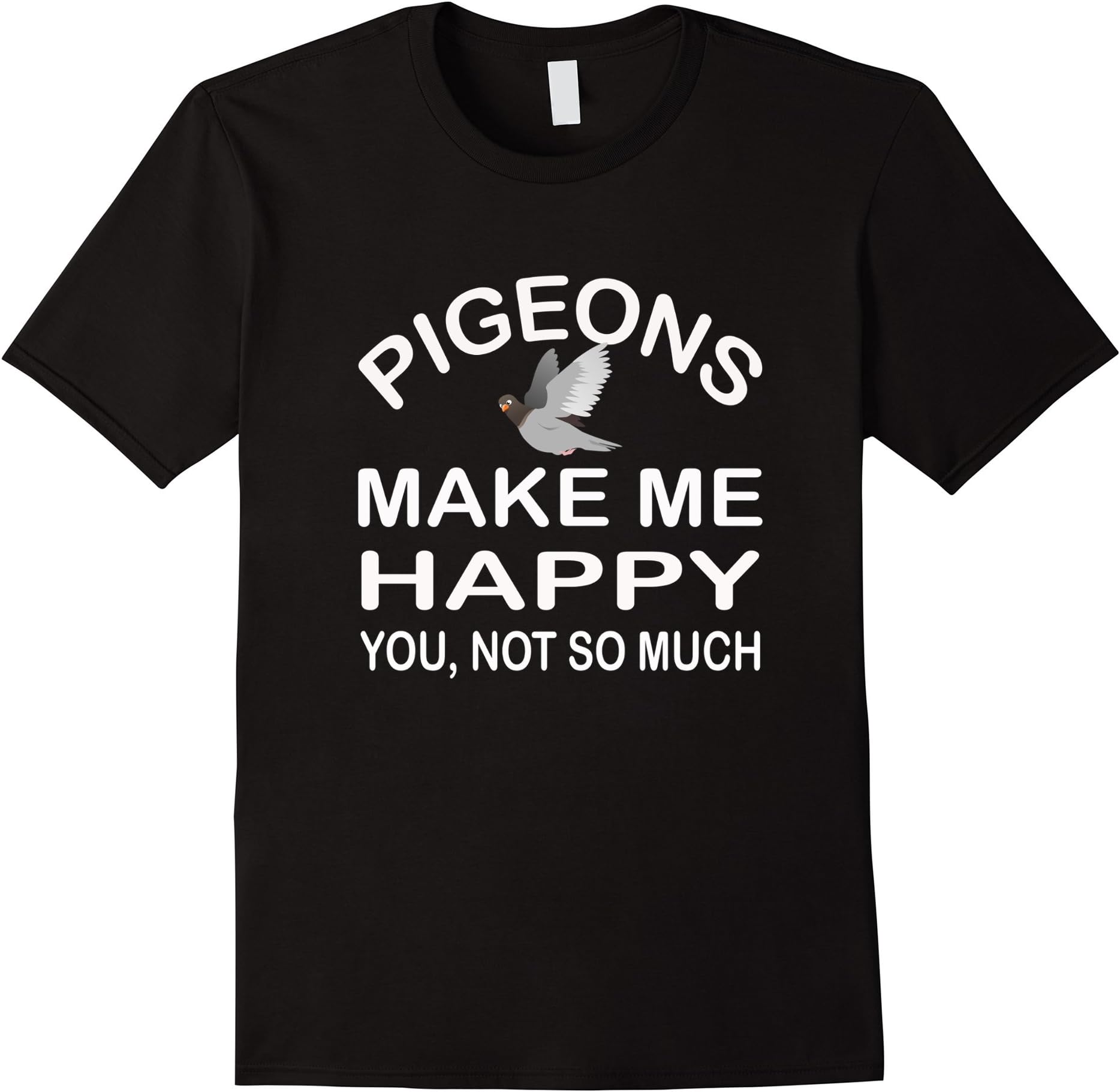 Men's Pigeon Racing Homing and Fanciers Funny Gift Idea T Shirt 2XL Black