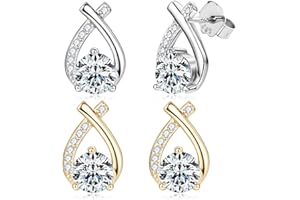 DIOWUS Lucpee Lymphatic Earrings, Slimaoo Halolux Lymphvity Germanium Lymph Flow Drainage Detox Magnetogen Earring Acupuncture Therapy Slimming Sparkly Zircon Jewelry Gift