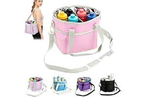 Family Size 4 Compartment Drink Bag,2026 New Insulated Drink Carrier Bag for 4 Cups, DrinkCaddy Tote with Adjustable Divider 