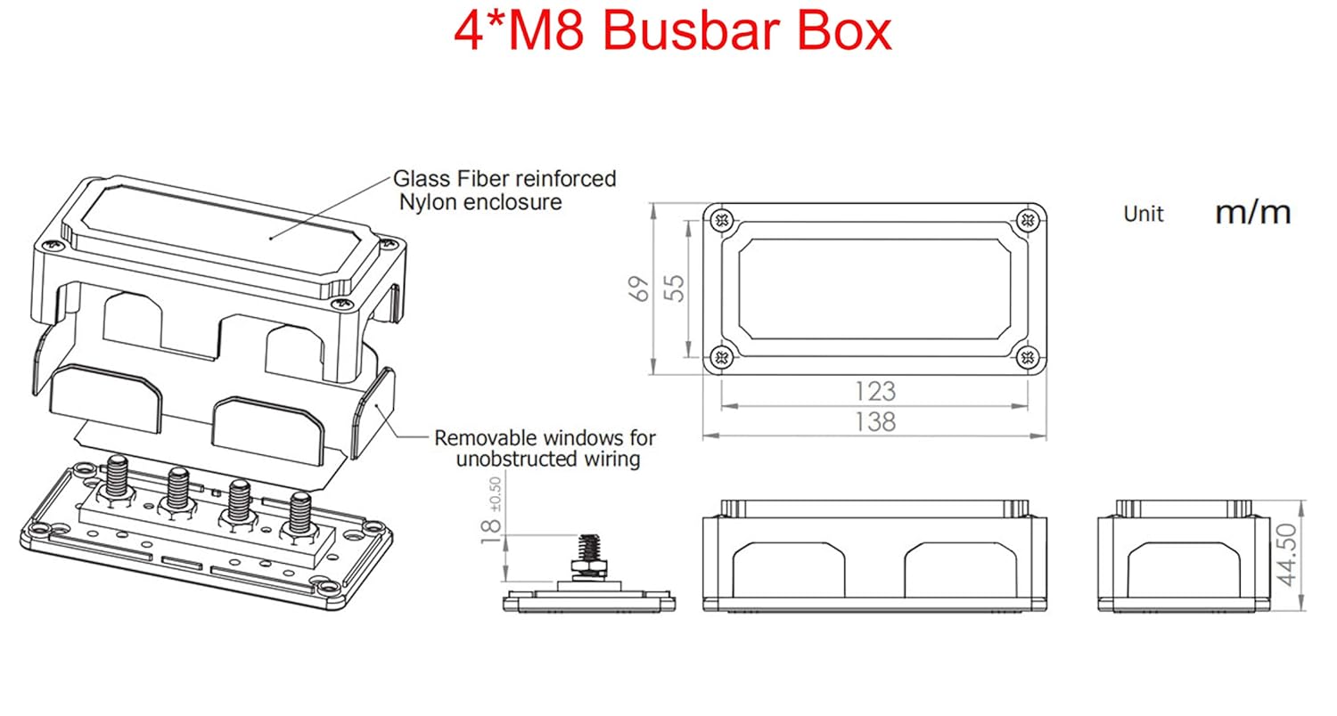 Car Electronics & Accessories 300A Busbar Box Heavy-Duty Module Design ...
