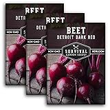 Survival Garden Seeds - Detroit Dark Red Beet Seed