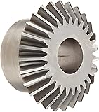 Boston Gear L Series Miter Gear, 1:1 Ratio, 20 Degree Pressure Angle, Straight Miter, Plain Bore, Steel
