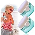 Palksky Sunscreen Applicator for Kids, 2 Pack Sunscreen Brush Set with Protective Caps, Sunblock Lotion Buddy Applicator