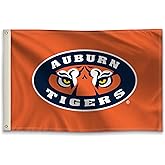 Auburn Tigers College Sports Printed Flag - NCAA Licensed - Nylon - School Banner (Orange) (2' x 3')