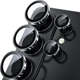 WSKEN for Samsung Galaxy S26 Ultra Camera Lens Protector - Ultra Thin | Case Friendly, 9H Shatterproof Tempered Glass, Anti Scratch Metal Circle, Camera Screen Protector Cover Accessories, Black